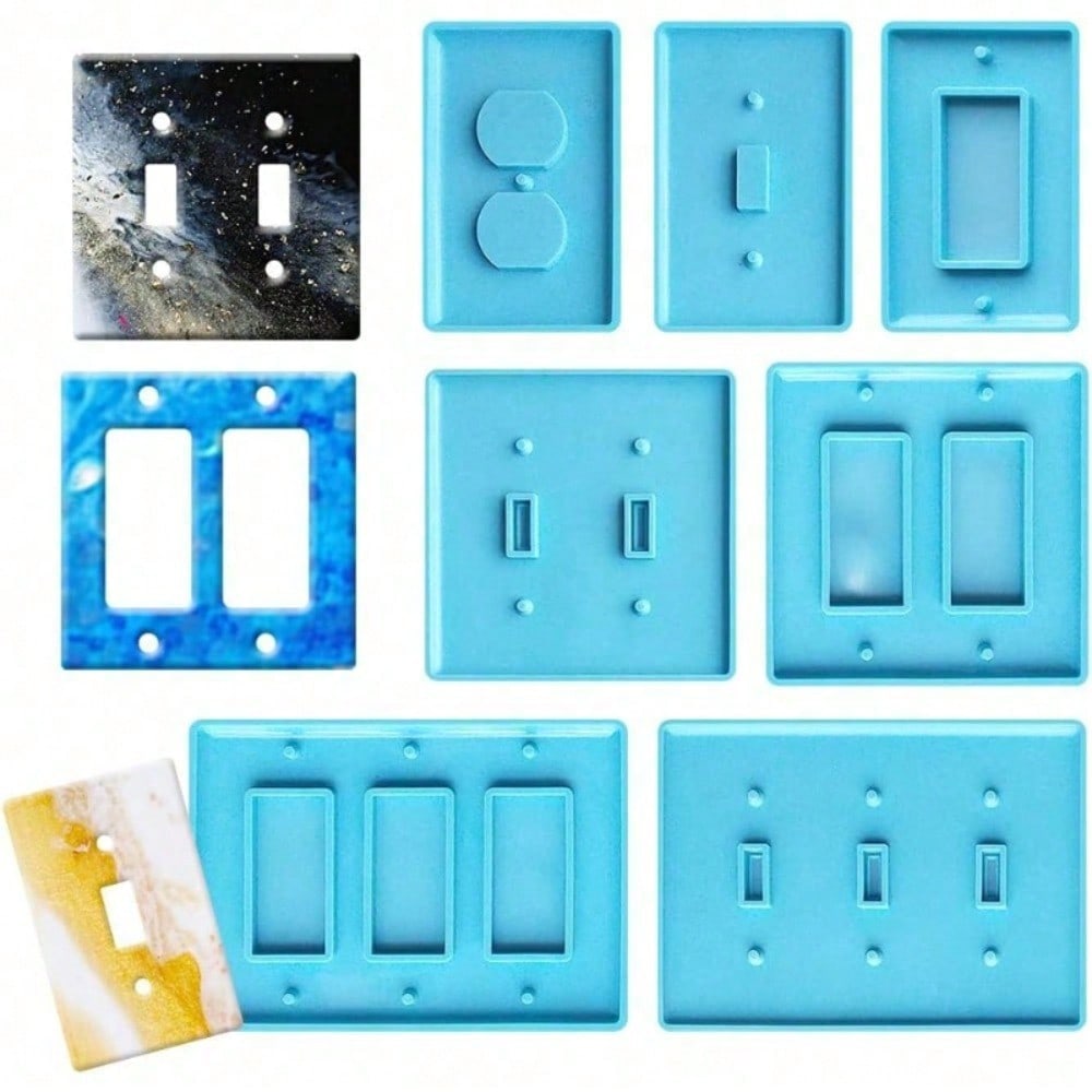 Home Decor Outlet - 7PcsSwitch Socket Panel Plaster Mold,Switch Plate