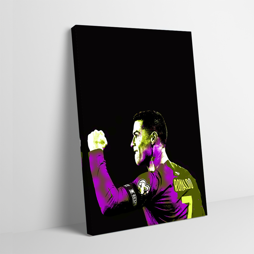 Home Decor Interior - Cristiano Ronaldo Portrait Poster Customizable Printed