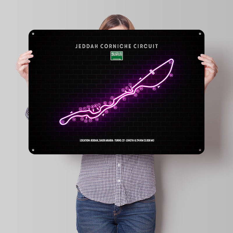 Home Decor Jeddah - Jeddah Corniche Circuit 3D Texture Metal