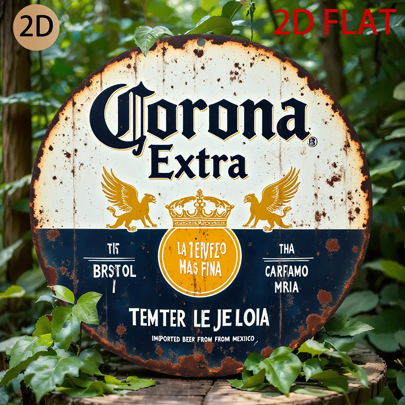Home Decor Trends - 2D Flat, Vintage Corona Extra Beer