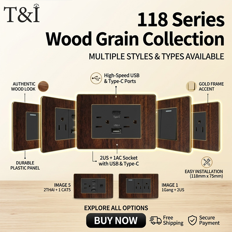 Home Decor Outlet - Vintage Wood Grain Wall Plate with