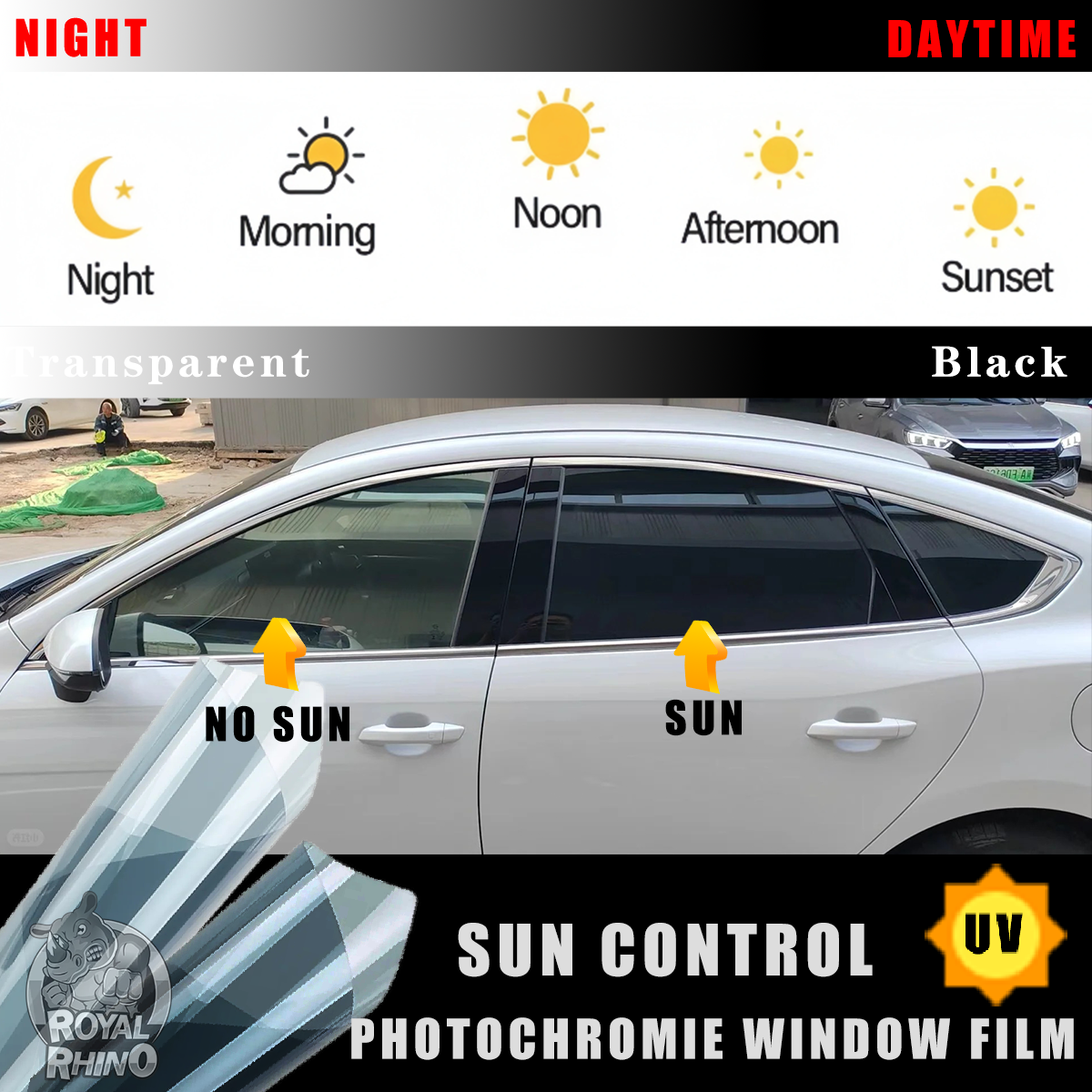 Home Decor Window Blinds - UV ppf film 50×1/2/3M Color Changing