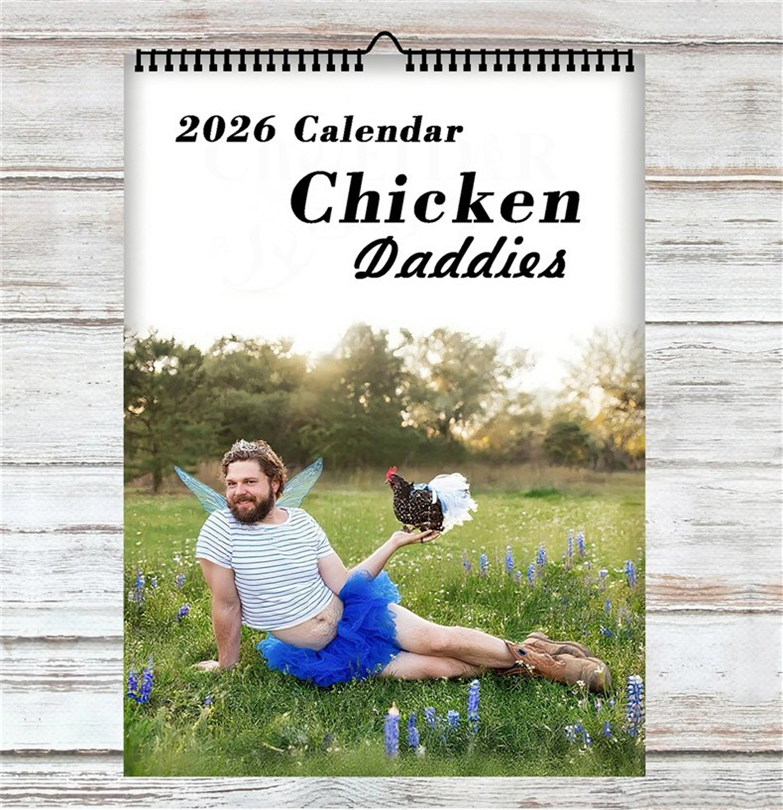 Home Decor Trends - 2026 Funny Chicken Daddy Wall Calendar