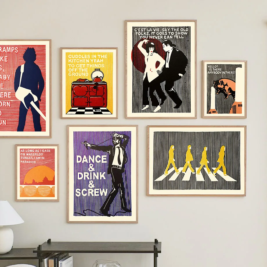 Home Decor Interior - Bruce Springsteen Bob MarleyThe Kinks Abbey