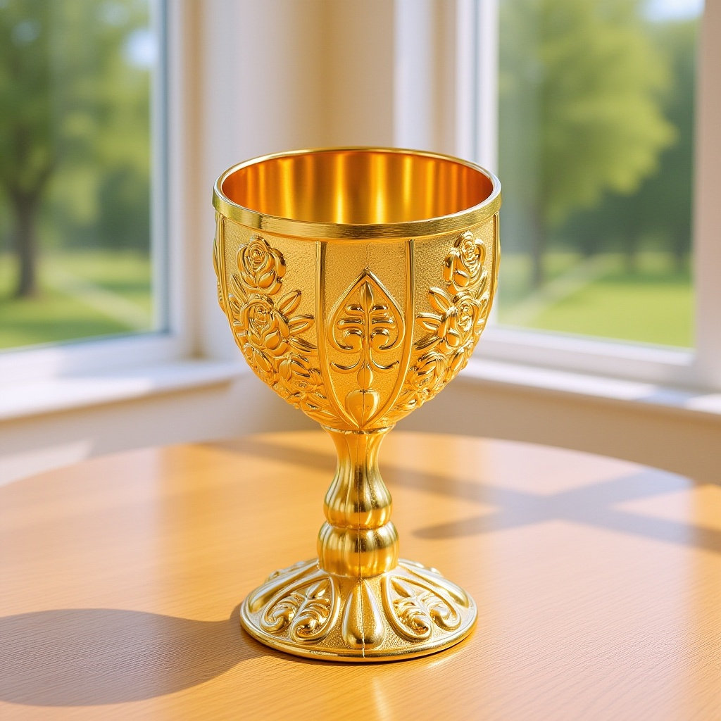 Home Decor Medieval - Brass Vintage European Goblet Chalice Cup
