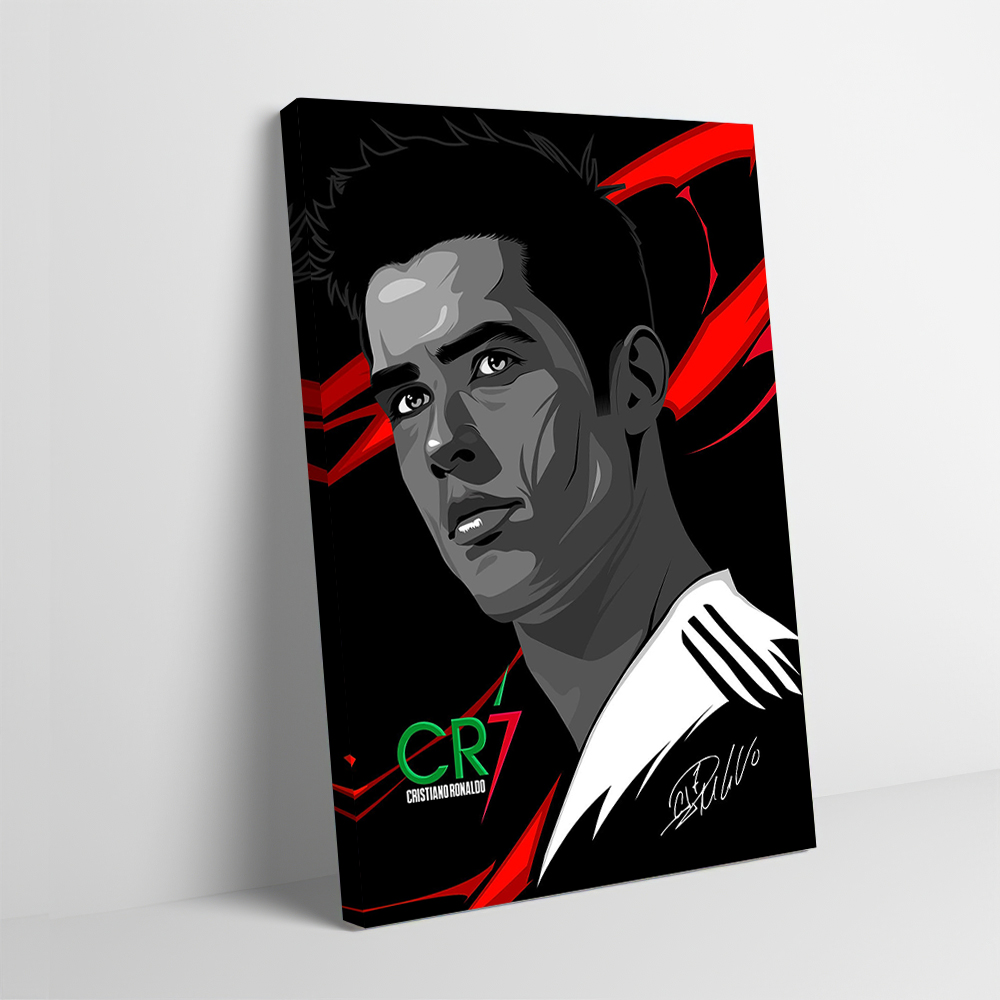 Home Decor Vector - Cristiano Ronaldo Vector Portrait Printing Poster