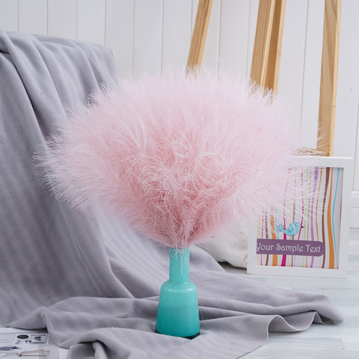 Pampas Grass Decor - Artificial Pampas Grass Reeds Plants Home