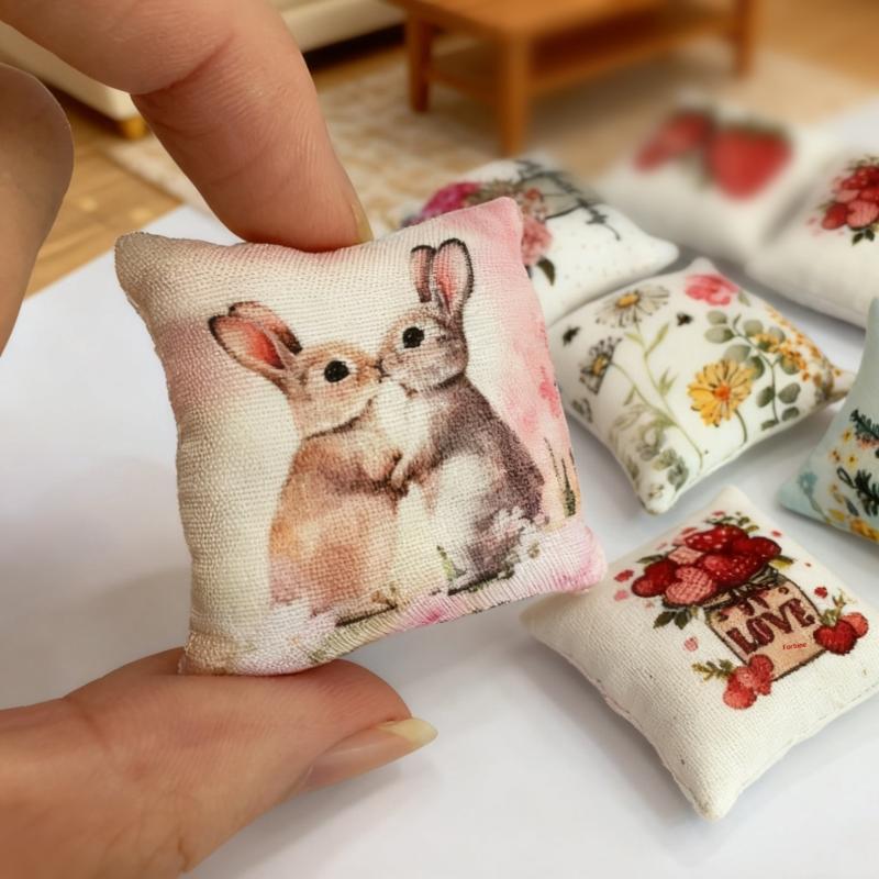 Home Decor Resin - 2Pcs Dollhouse Bedroom Sofa Scene BJD