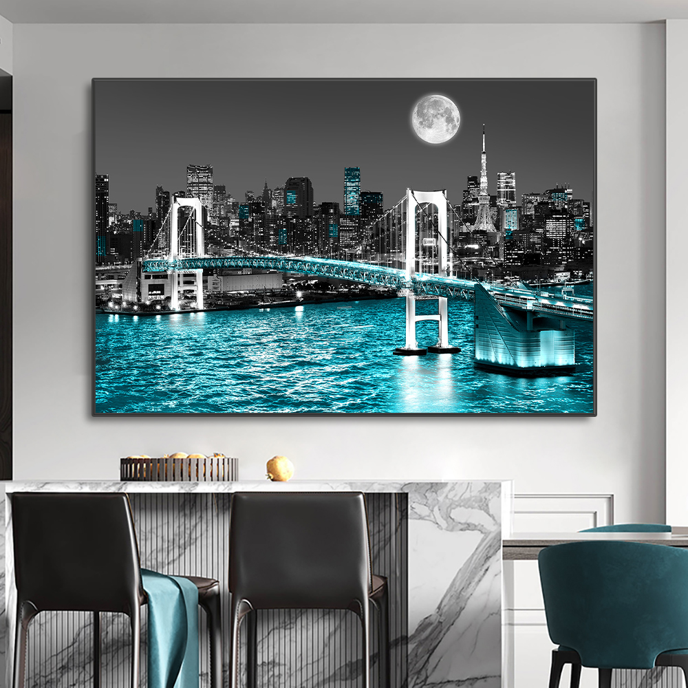 Home Decor New York - New York Urban Skyline Landscape Wall