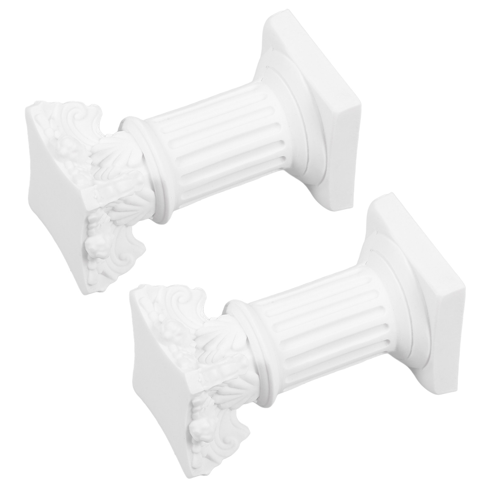 Home Decor Resin - 2Pcs Resin Holder Roman Pillar Design