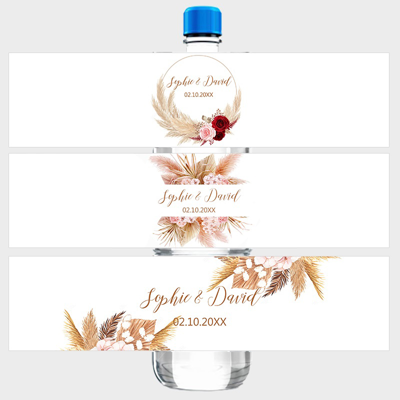 Pampas Grass Decor - 30pcs Custom Personalized Pampas Grass Water