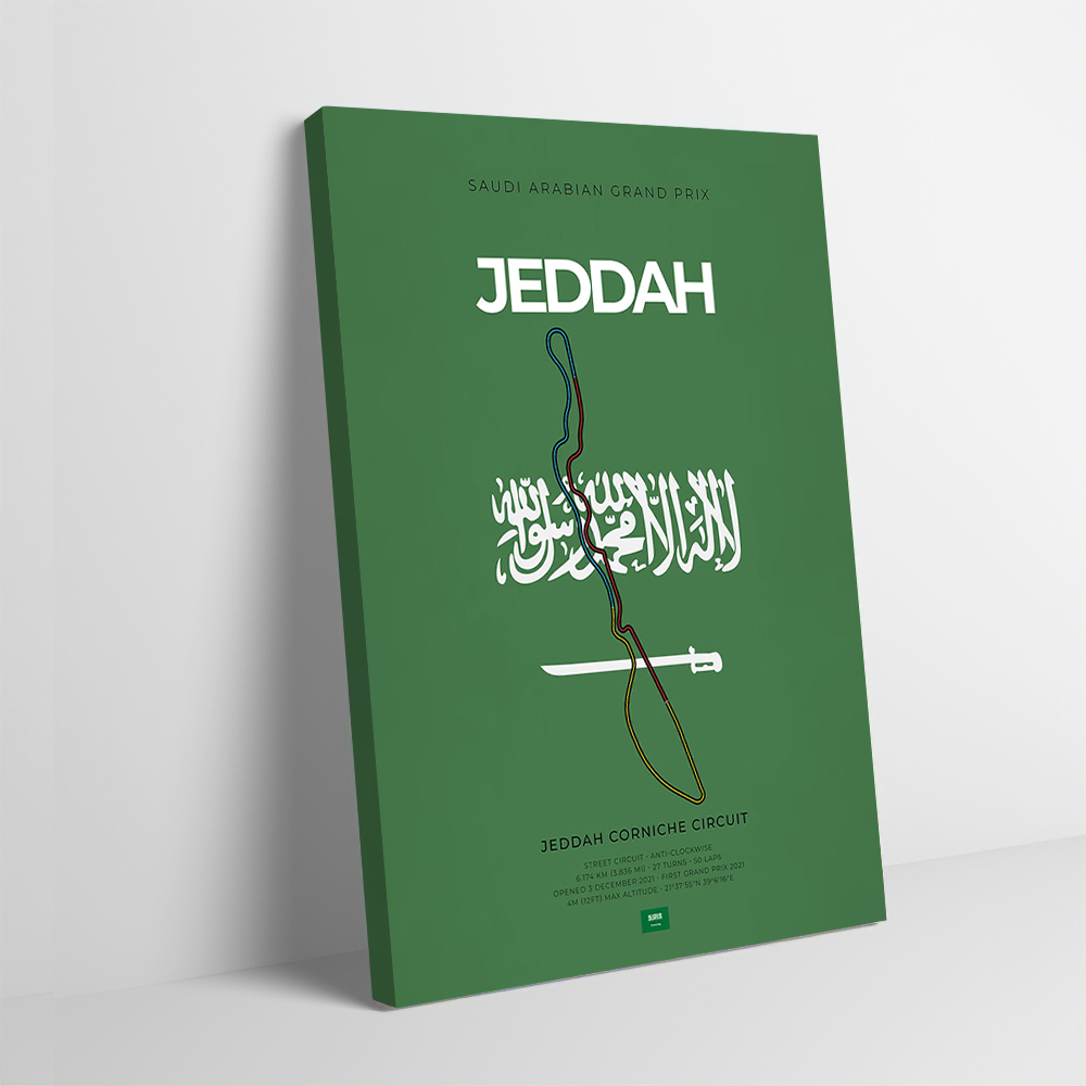 Home Decor Jeddah - Jeddah F Racing Circuit Printing Poster