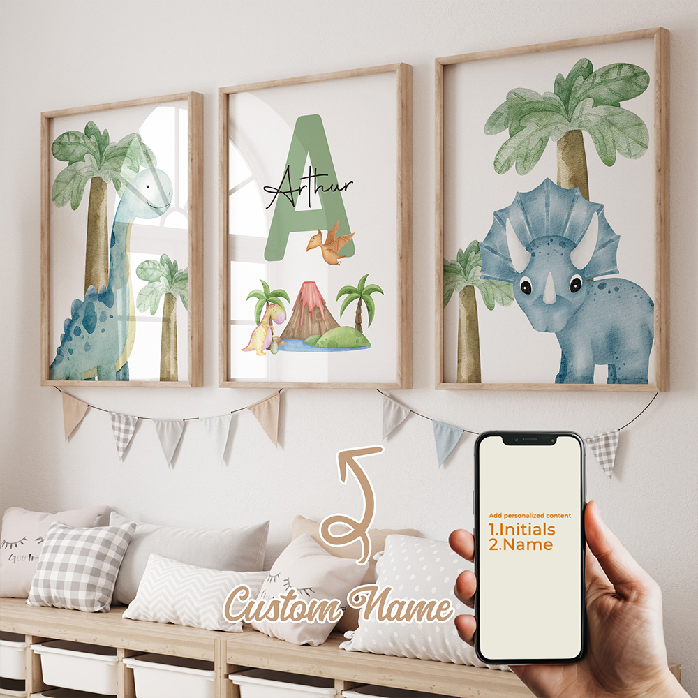3pcs Personalized Custom Name  - Home Decor Canvas 评论和价格