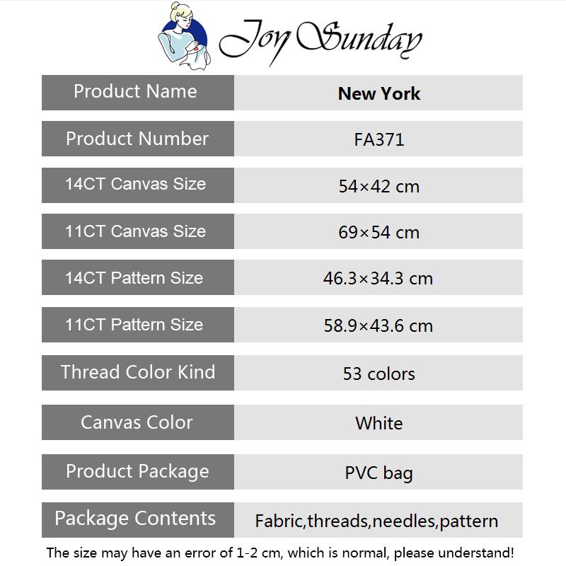 Joy Sunday Cross Stitch Kits 1 - Home Decor New York 评论和价格