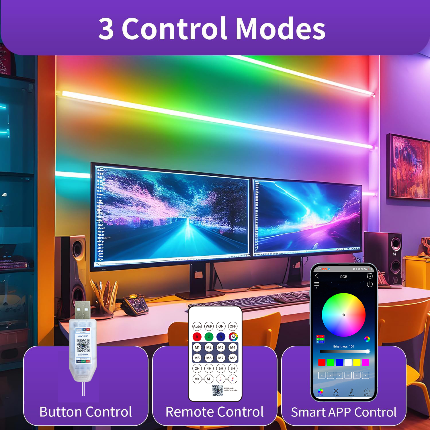 Bluetooth RGB Neon LED Strip 1 - Home Decor App Free 评论和价格