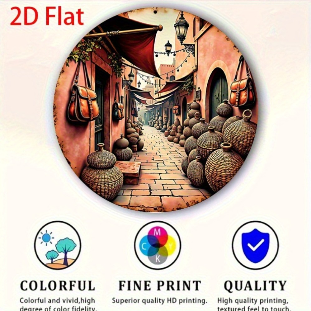 Flat Metal Wall Art Sign 7.8x7 - Home Decor Market 评论和价格