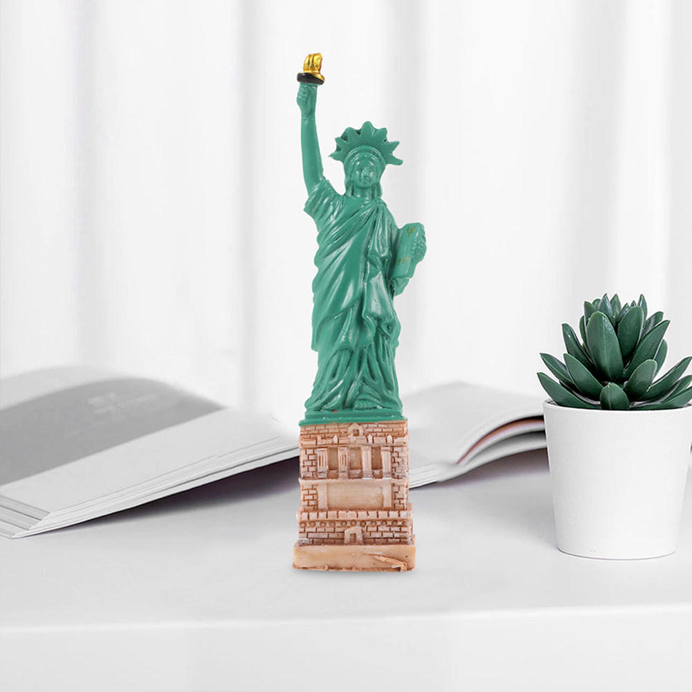 2Pcs Resin Statue of Liberty O - Home Decor New York 评论和价格