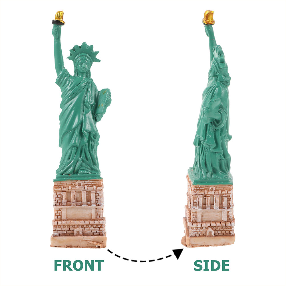 2Pcs Resin Statue of Liberty O - Home Decor New York 评论和价格
