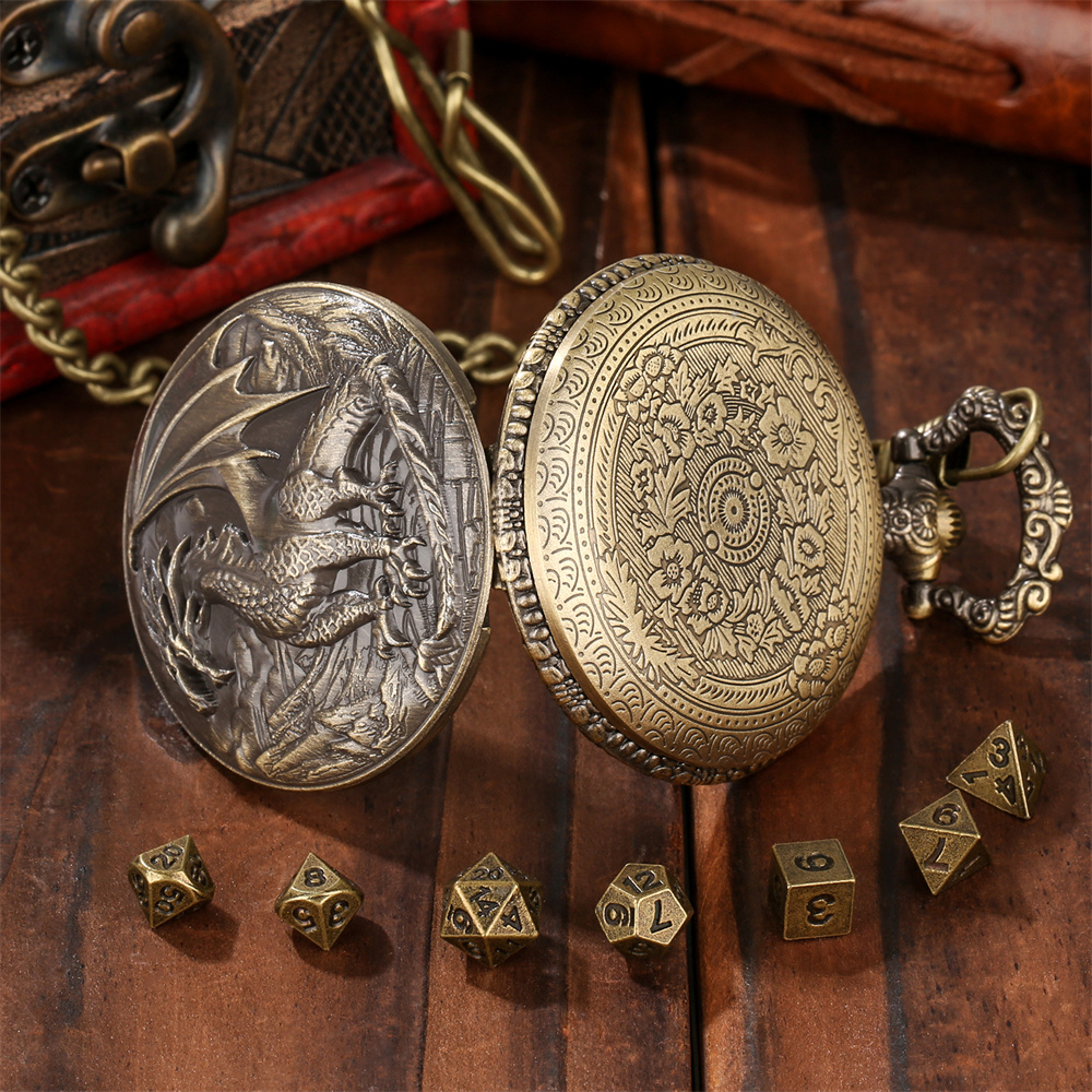 Vintage Metal Dragon Pocket Wa - Vintage Alarm Clock 评论和价格