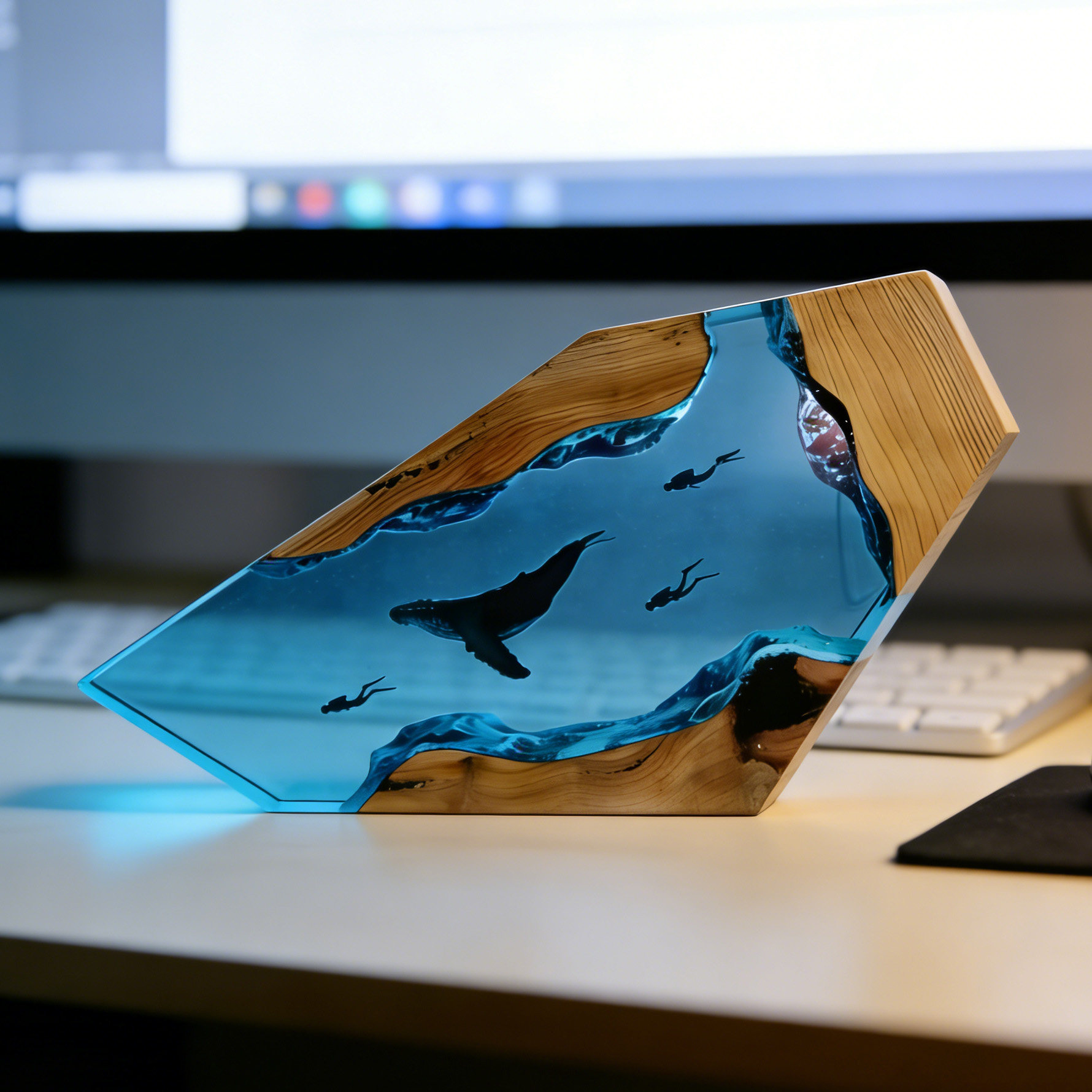 Marine Micro-Scene Table Decor - Home Decor Resin 评论和价格