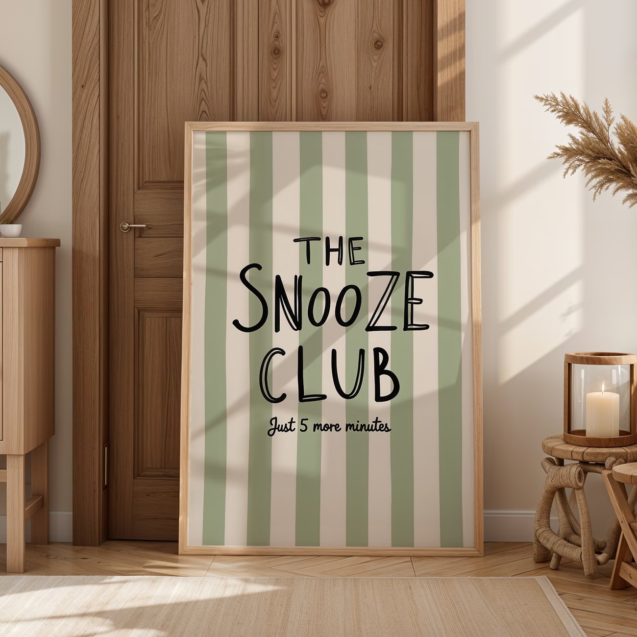 Modern,Retro Sleep Phrases Min - Home Decor Green 评论和价格