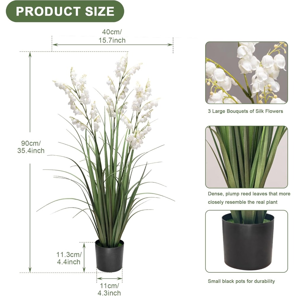 Home Decor Fake Flowers Artifi - Pampas Grass Decor 评论和价格