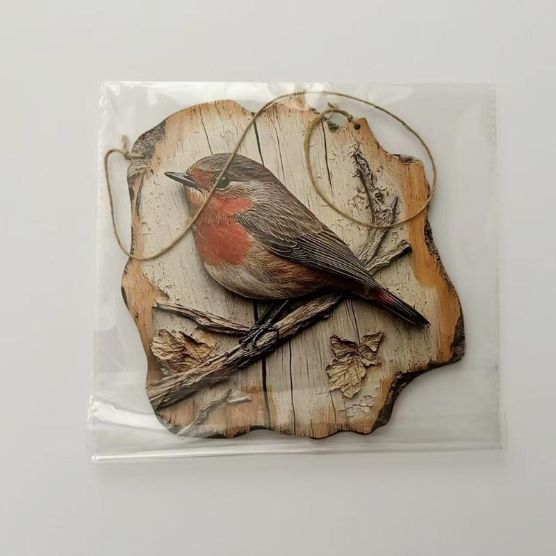 SXH 1pc Vintage 2D Bird Wooden - Home Decor Market 评论和价格