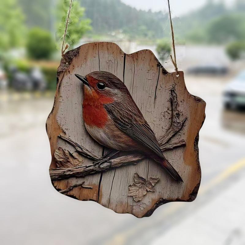 SXH 1pc Vintage 2D Bird Wooden - Home Decor Market 评论和价格