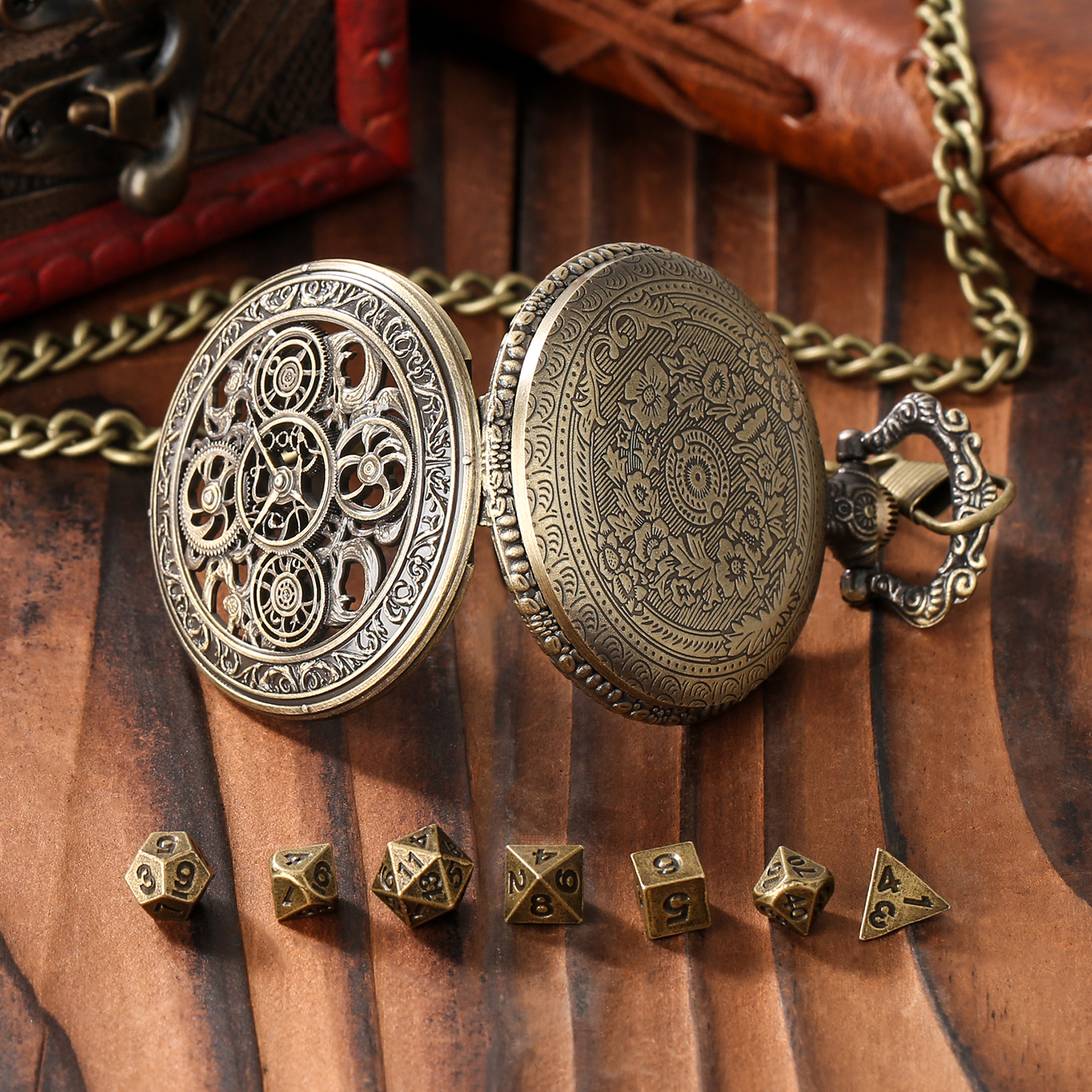 YISUYA Vintage Gears Pocket Wa - Vintage Alarm Clock 评论和价格