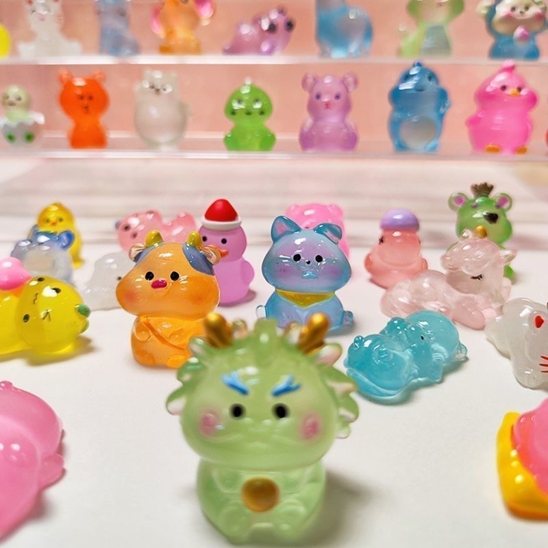 100Pcs Mini Luminous Resin Bli - Home Decor Resin 评论和价格