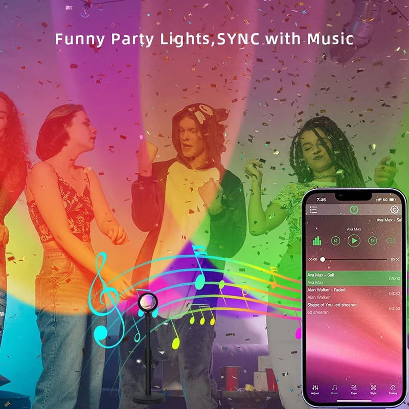 Smart LED Sunset Lamp Colorful - Home Decor App Free 评论和价格