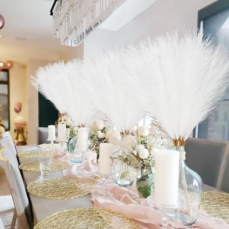 20PCS Faux Pampas Grass, Artif - Pampas Grass Decor 评论和价格