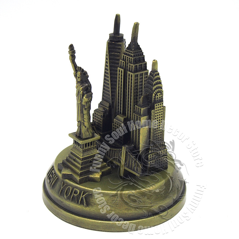 Metal American New York Landma - Home Decor New York 评论和价格
