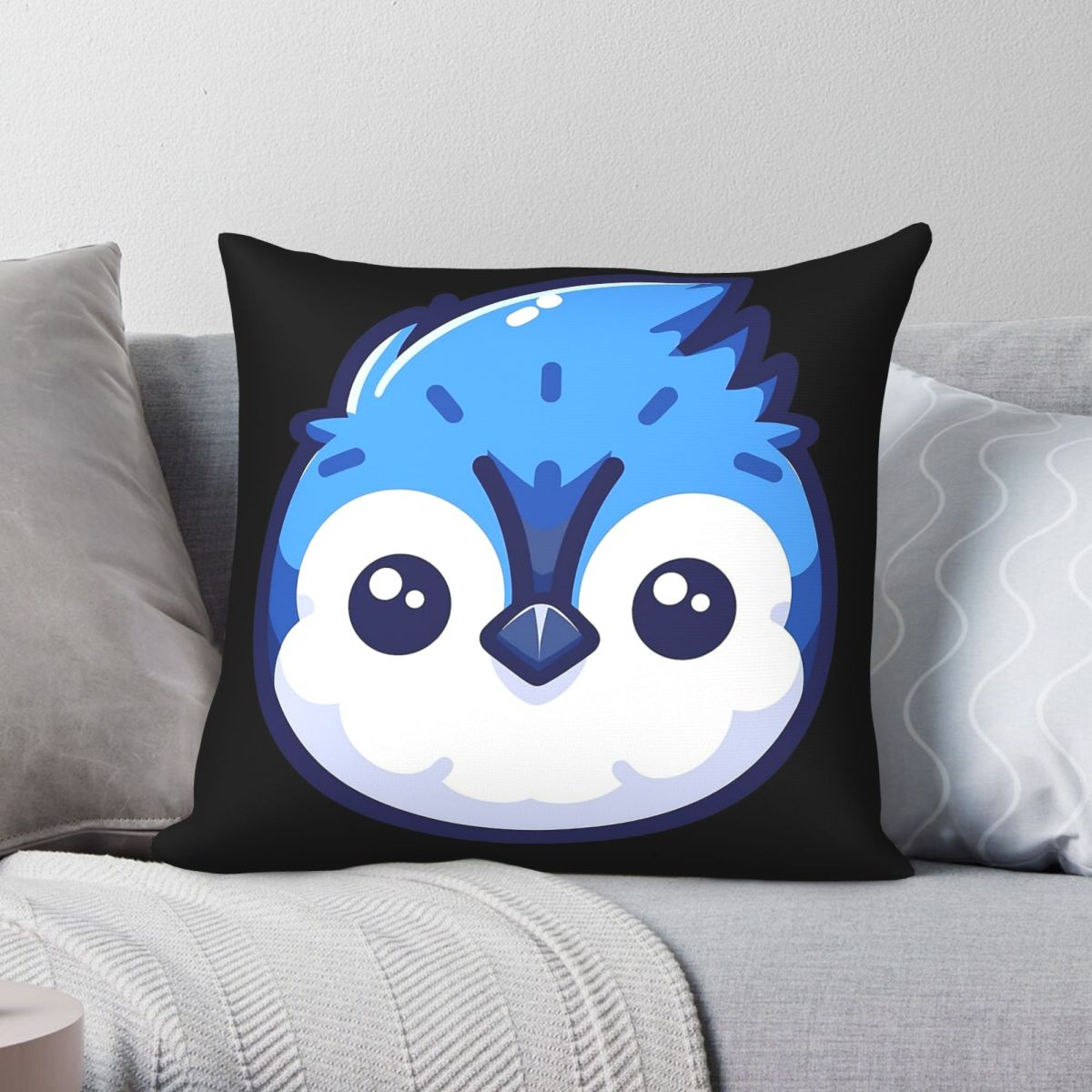 Cute Vectoral Blue Jay Face Sq - Home Decor Vector 评论和价格