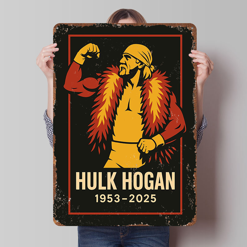 Hulk Hogan Vector Portrait Pri - Home Decor Vector 评论和价格