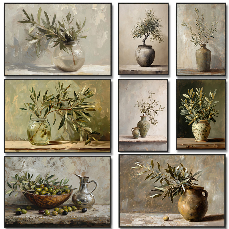 Antique Vase Italy Olive Tree  - Home Decor Green 评论和价格