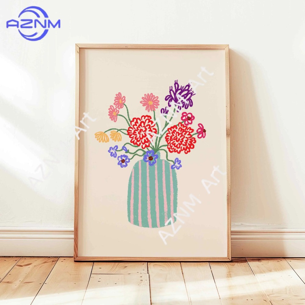 1/3pcs Abstract Flower Vase Pa - Home Decor Market 评论和价格