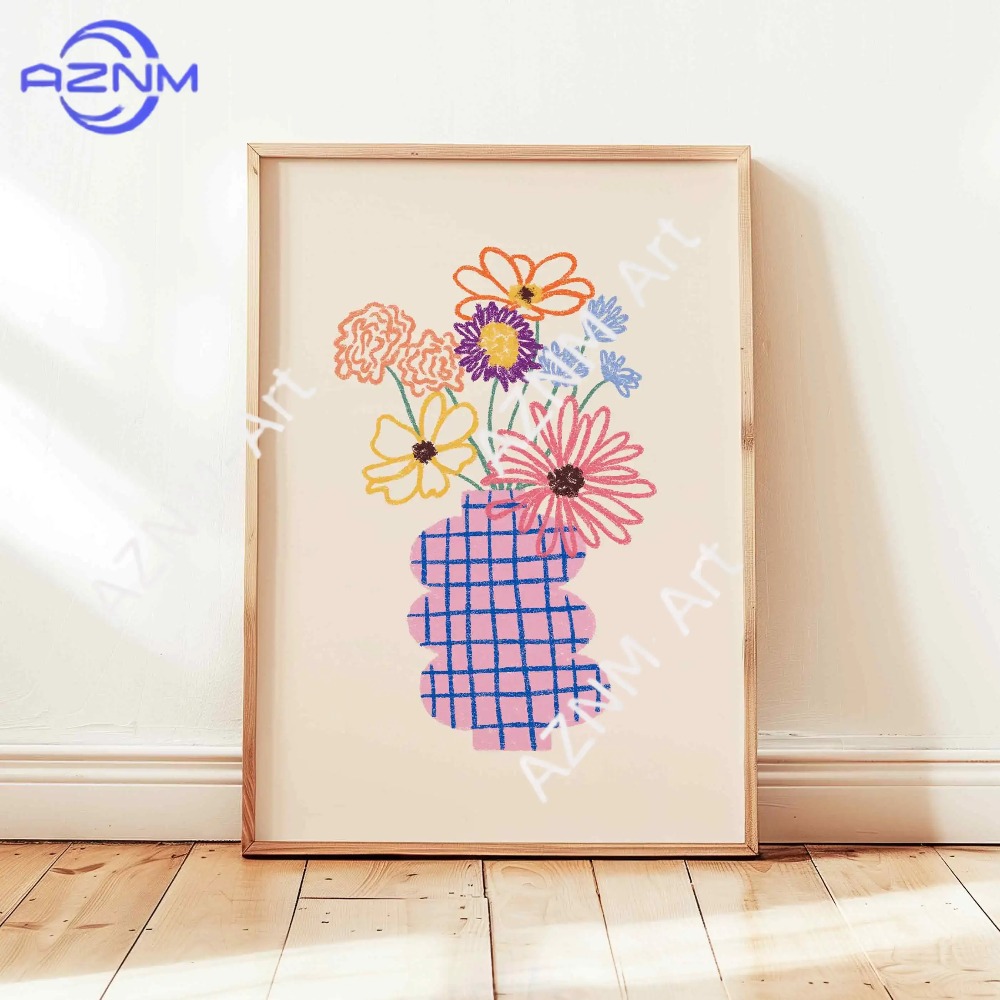 1/3pcs Abstract Flower Vase Pa - Home Decor Market 评论和价格