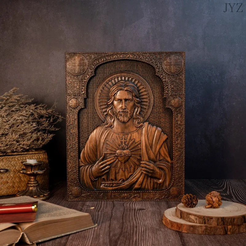 Vintage Religious Wooden Plaqu - Home Decor Quirky 评论和价格