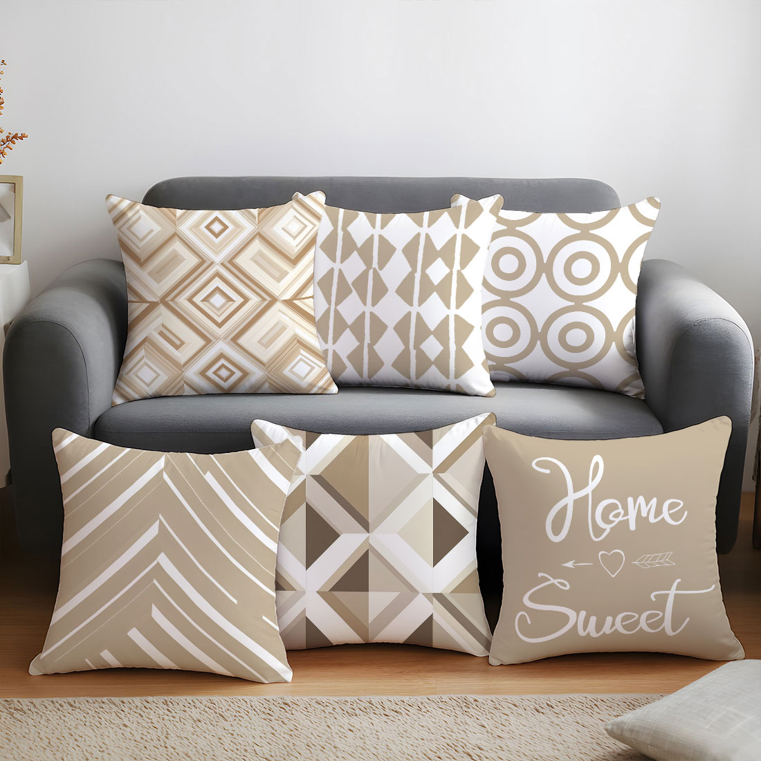 45x45cm Light Coffee Color Vec - Home Decor Vector 评论和价格