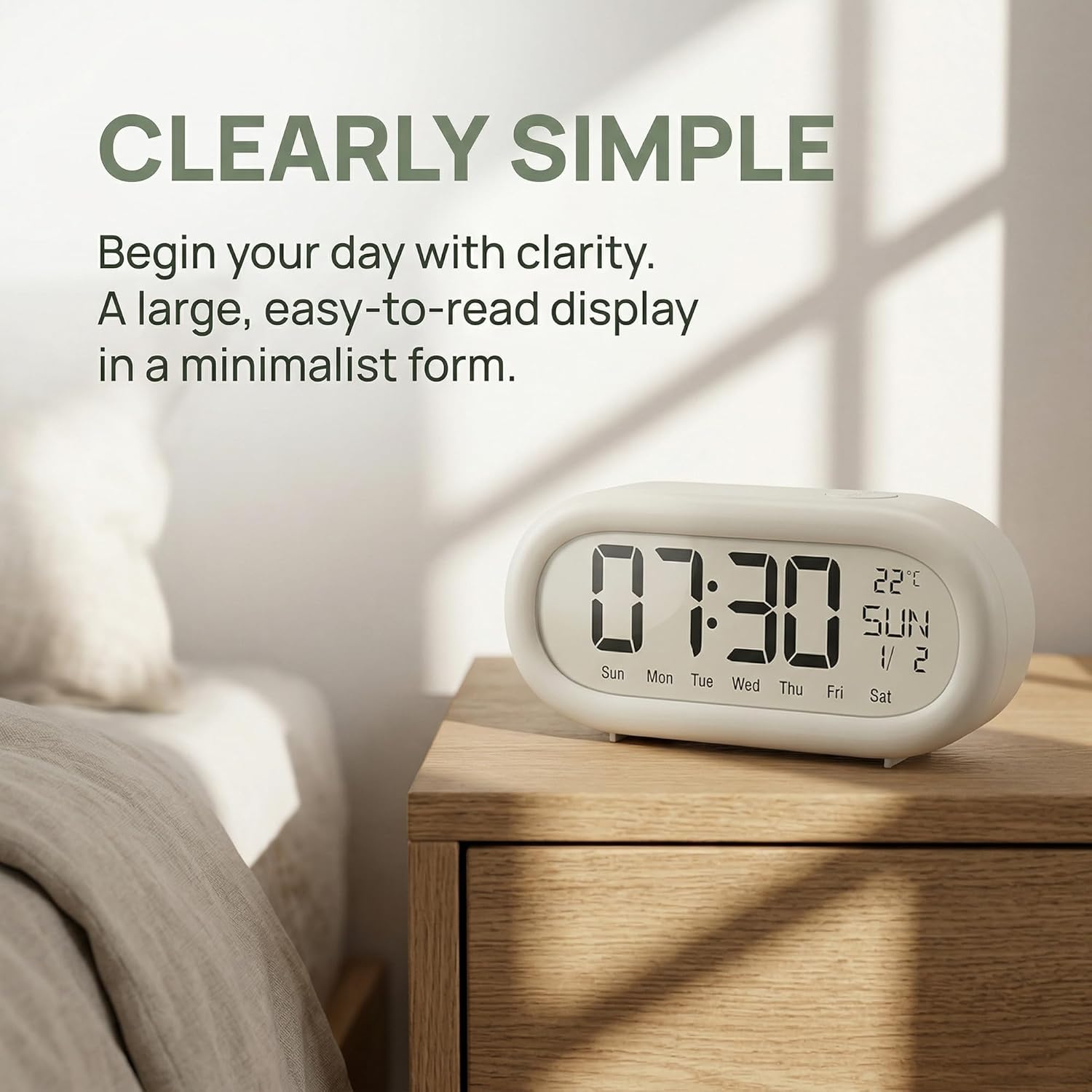 LCD Alarm Clock Digital Alarm  - Vintage Alarm Clock 评论和价格