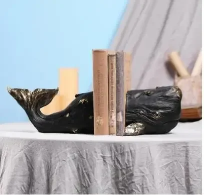 Gold Plated Whale Bookends Lib - Aesthetic Bookend 评论和价格
