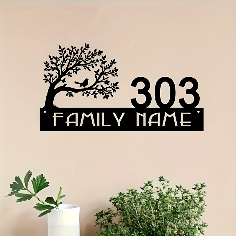 Custom Metal Address Sign with - Home Decor Trends 评论和价格