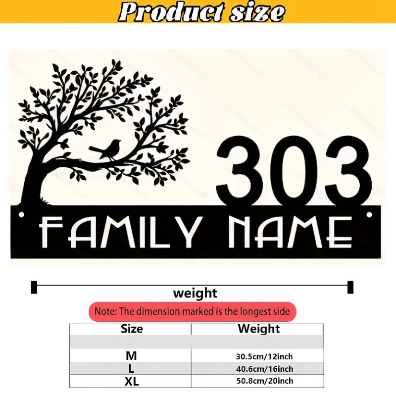 Custom Metal Address Sign with - Home Decor Trends 评论和价格