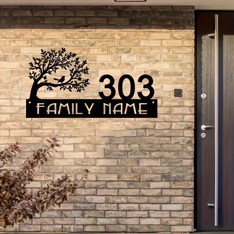 Custom Metal Address Sign with - Home Decor Trends 评论和价格