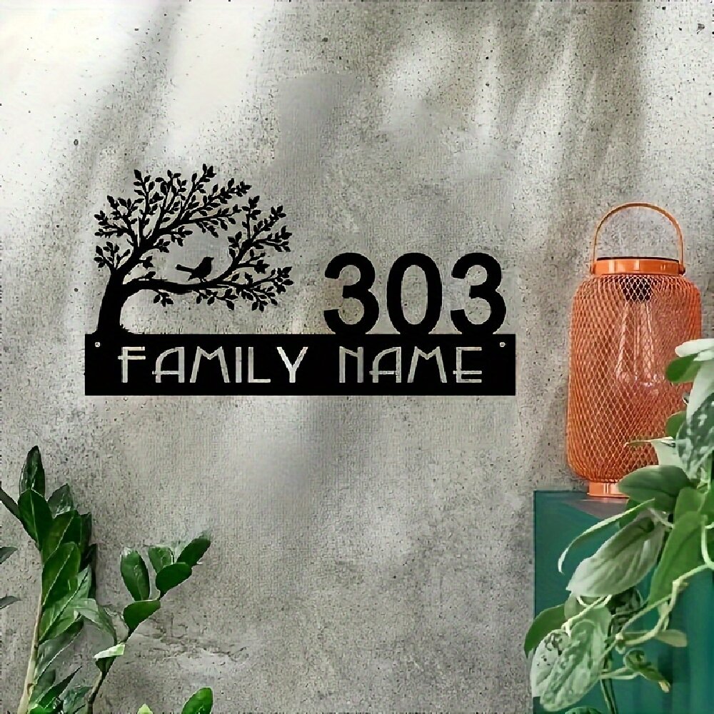 Custom Metal Address Sign with - Home Decor Trends 评论和价格