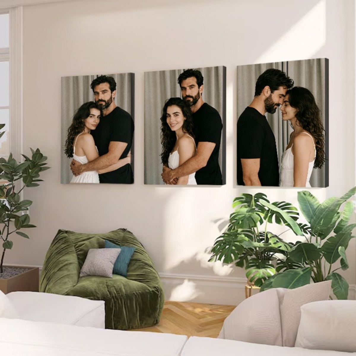 Set of 3 Custom Photo Decor Pi - Home Decor Canvas 评论和价格