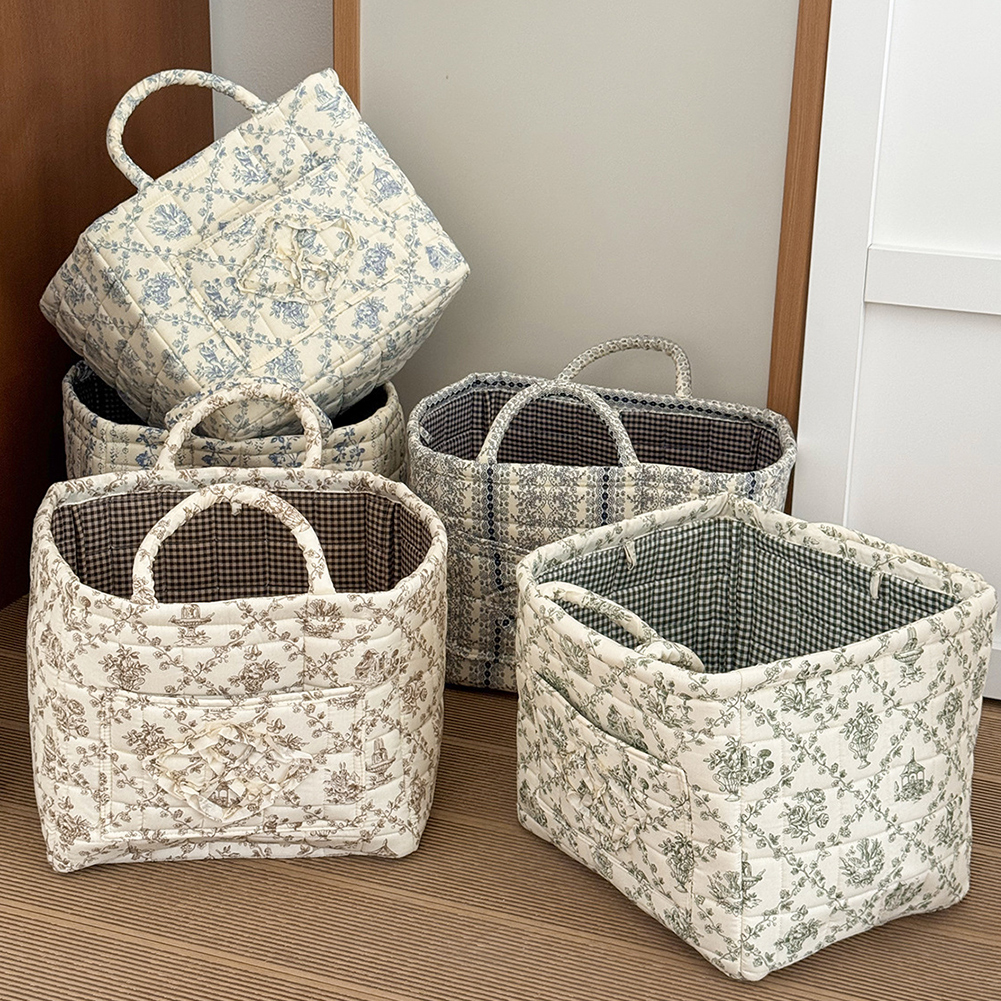 Fabric Cloth Storage Basket wi - Home Decor Canvas 评论和价格