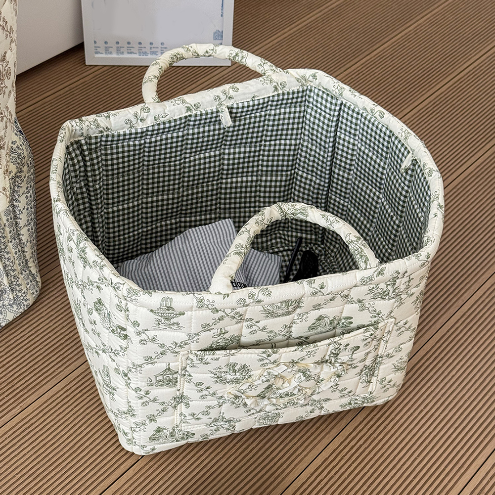 Fabric Cloth Storage Basket wi - Home Decor Canvas 评论和价格