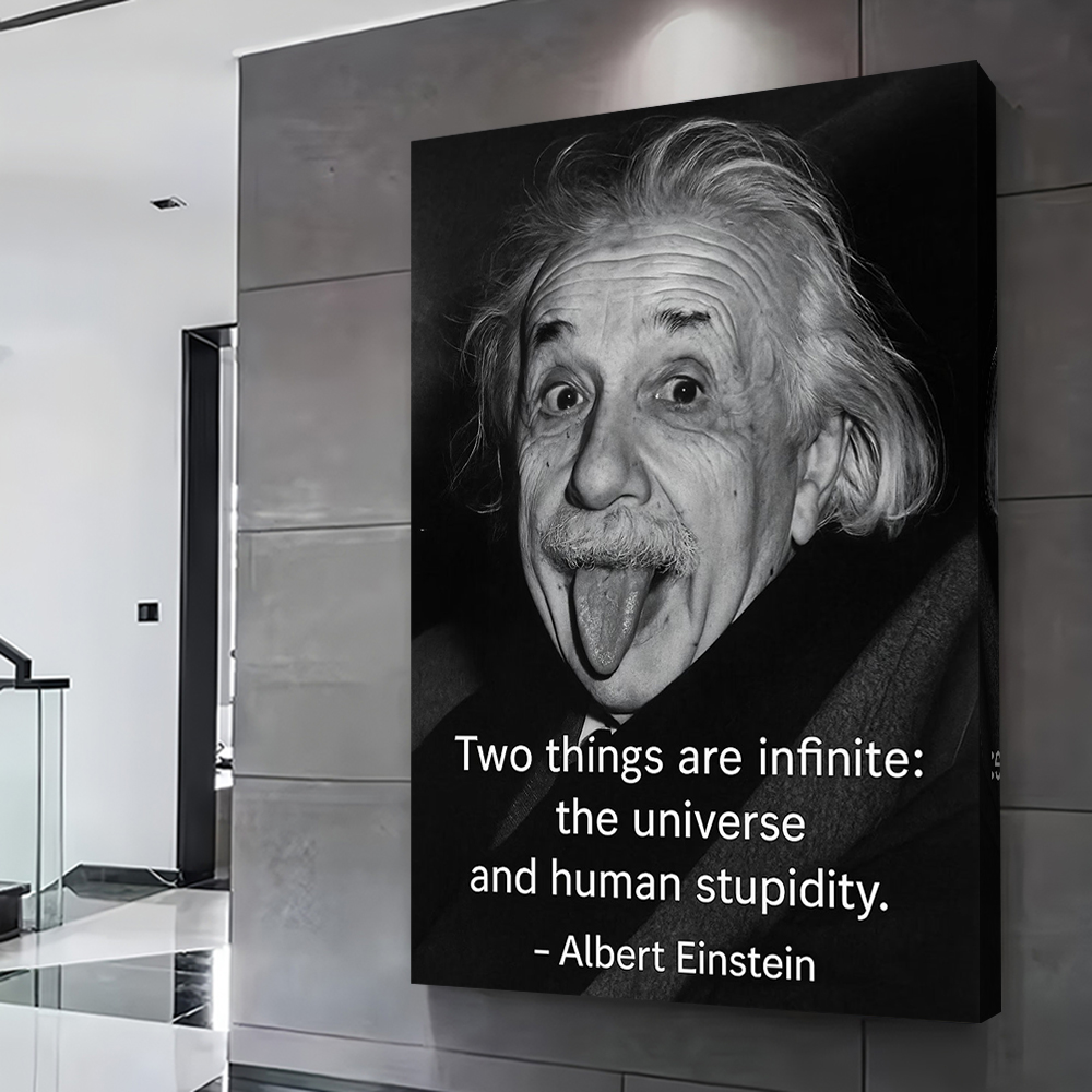 Albert Einstein Printed Poster - Home Decor Interior 评论和价格
